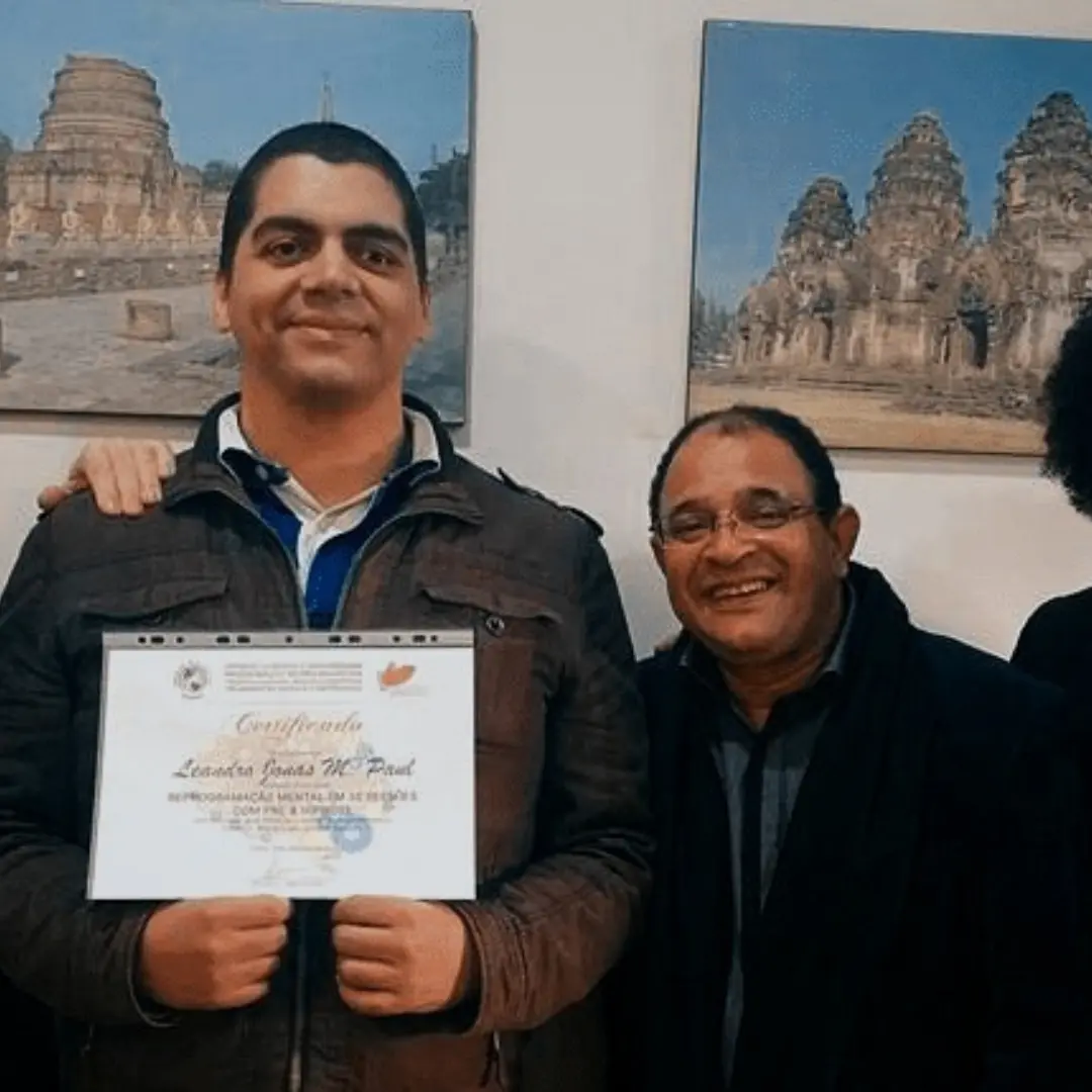 Hipnoterapeuta Jonas Paul com Valdecy Carneiro no Porto Hipnoporto